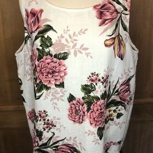 Hot Cotton Top - Sleeveless, Linen, Women’s Size L